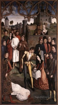 Dirk Bouts Painting - The execution Of The Innocent Count Netherlandish Dirk Bouts